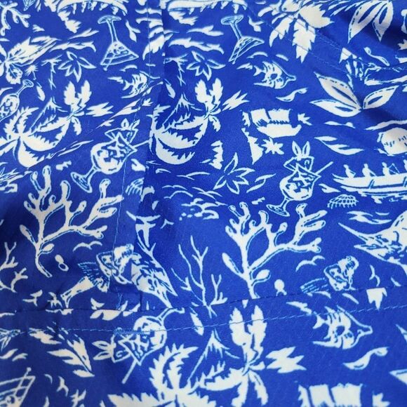 Columbia PFG Super Slack Tide Camp Mens Fishing Shirt Size 2XL Blue Tropical - Picture 11 of 15